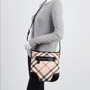 Burberry Dryden Nova Check Plaid Crossbody Bag